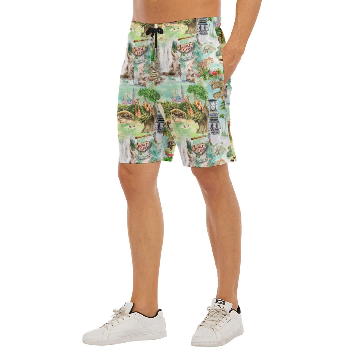 Jungle River Cruise - Men’s Pocket Beach Shorts
