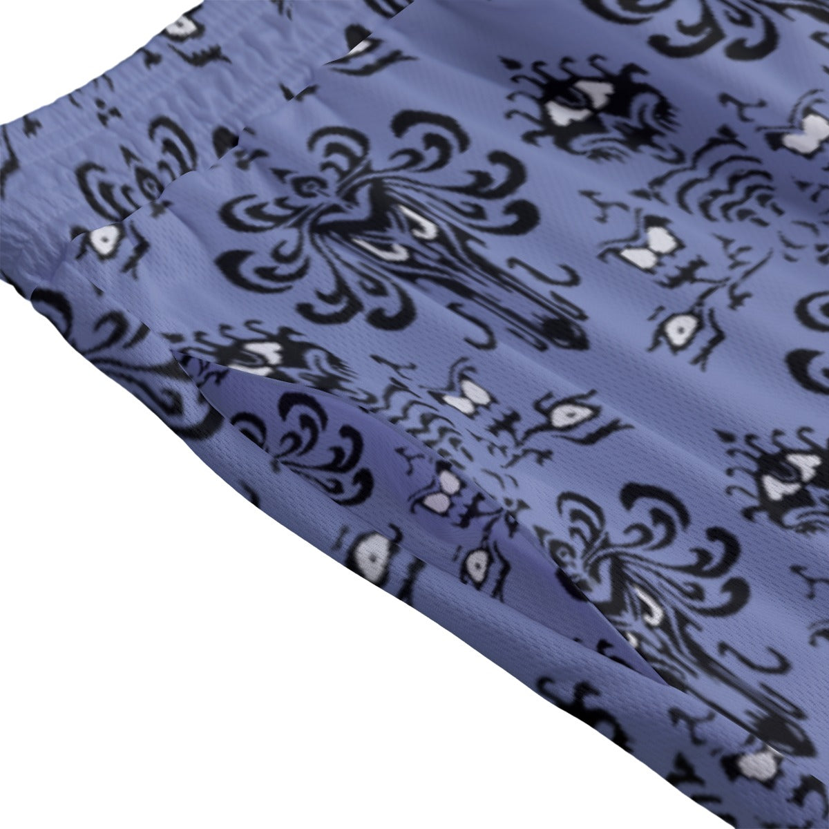 Spooky Mansion Wallpaper- Men’s Pocket Sports Shorts