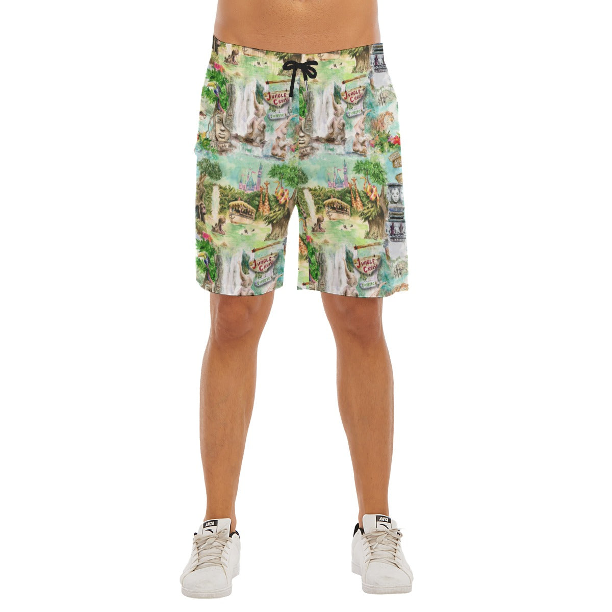 Jungle River Cruise - Men’s Pocket Beach Shorts