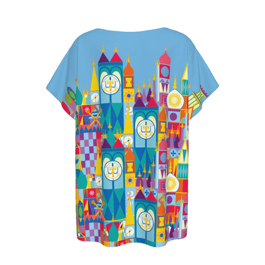 Whimsical World Facade - Women’s Relaxed Fit Scoop Tee