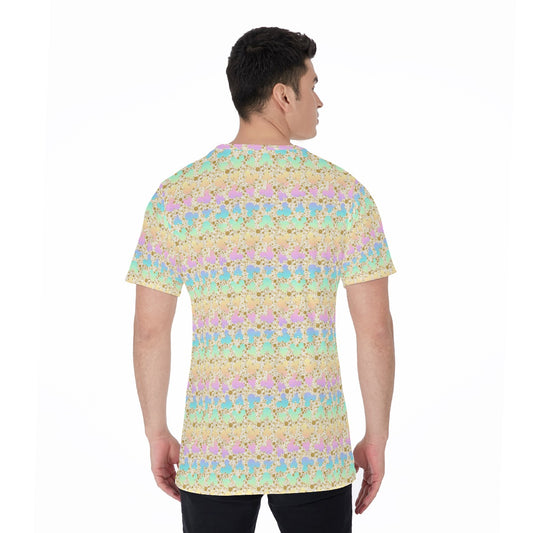 Gold Dot Rainbow Mouse Ears Castle - Men's Short Sleeve T-Shirt