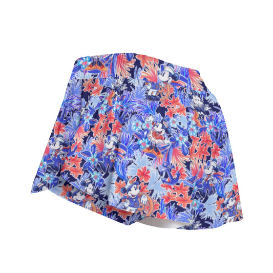 Navy Blooms Cruise - Women's Flowy Pocket Shorts