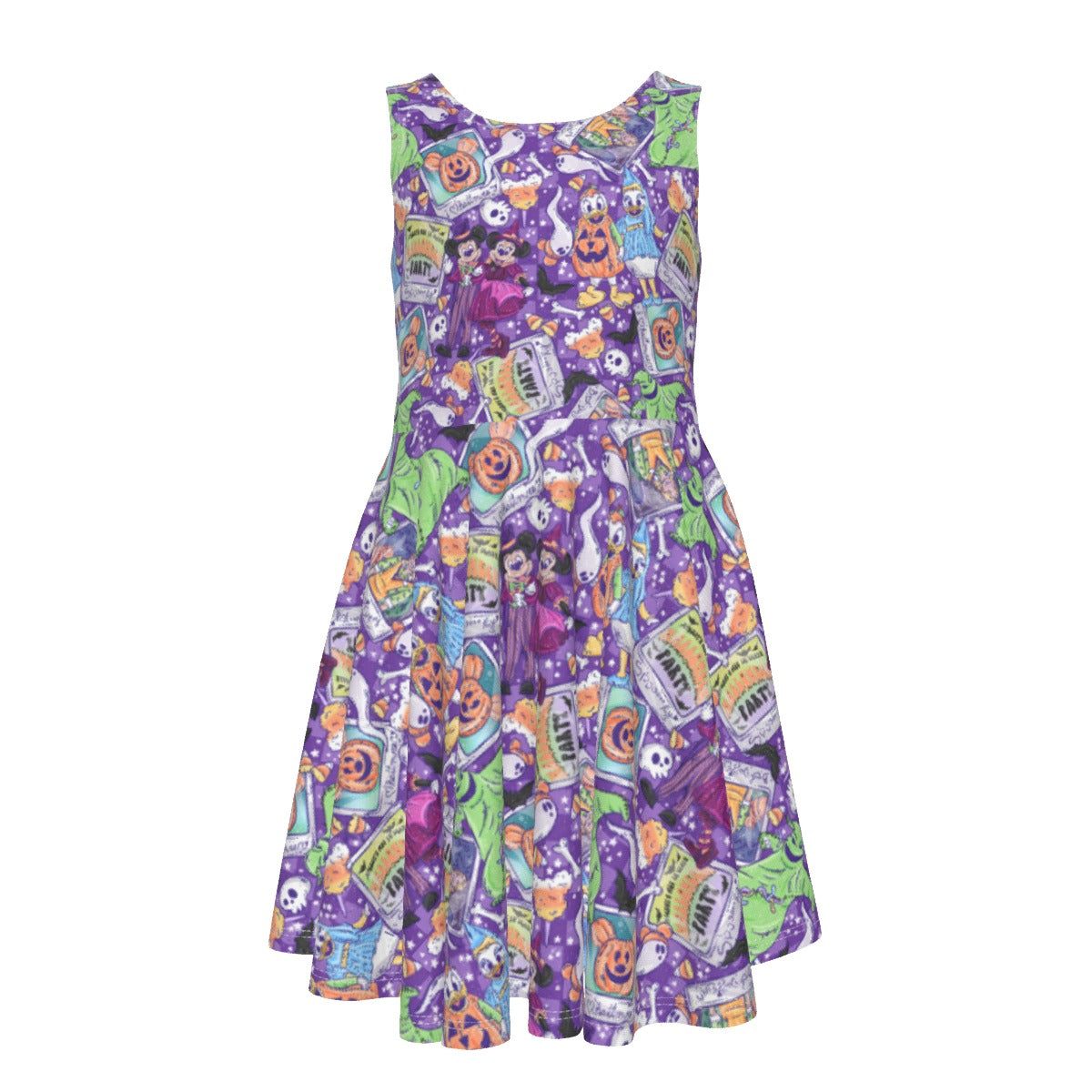 Not So Scary Halloween Party - Kid's Sleeveless Skater Dress