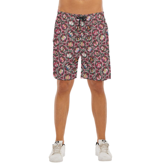 Poinsettia Princess Posse - Men’s Pocket Beach Shorts