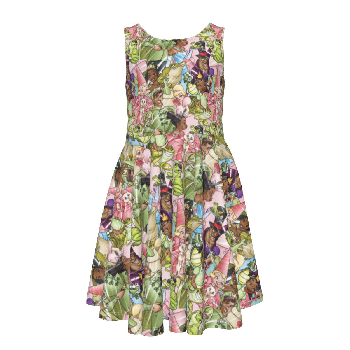 Bayou Royal Sketchched - Kid's Sleeveless Skater Dress