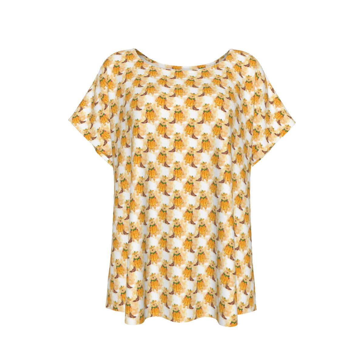 Pumpkin Bear Mischief - Women’s Relaxed Fit Scoop Tee