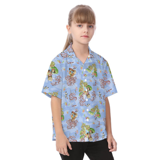 Briar Patch Splash - Kid's Hawaiian Button Up Shirt