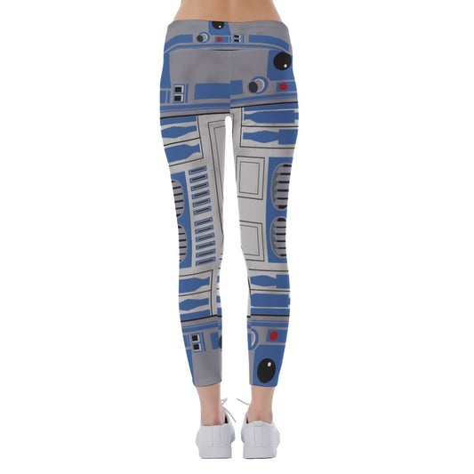 Little Blue Droid - Women's Yoga Leggings