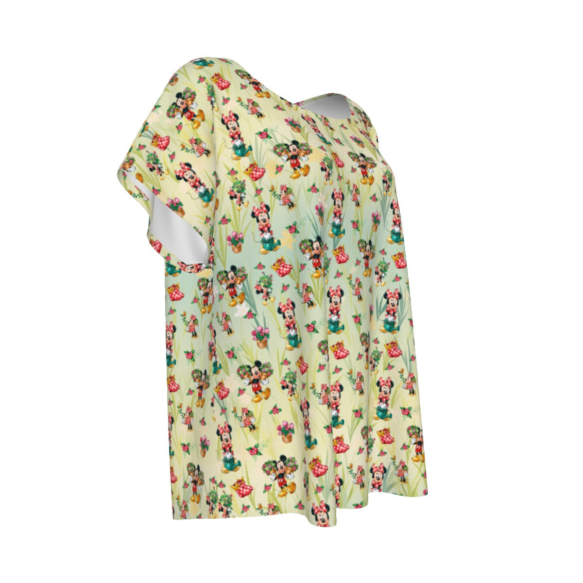 Garden Mouse Helpers at Work - Women’s Relaxed Fit Scoop Tee