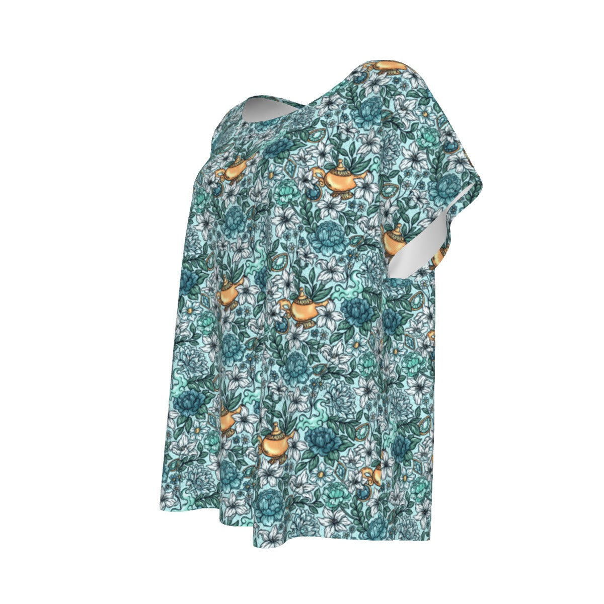 Fairytale Florals - Arabian Princess - Women’s Relaxed Fit Scoop Tee