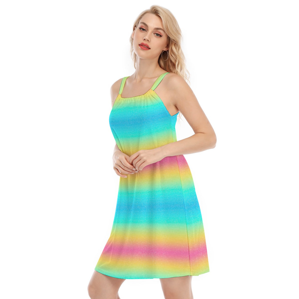 Rainbow Ombre - Women’s Adjustable Sundress