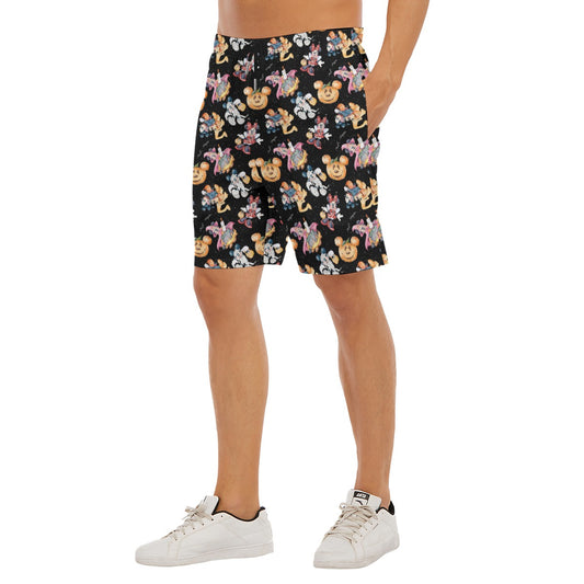 Mouse Friends Halloween Costumes - Men’s Pocket Beach Shorts