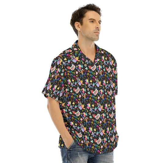 Happy Birthday Celebration - Men's Hawaiian Button Up Shirt