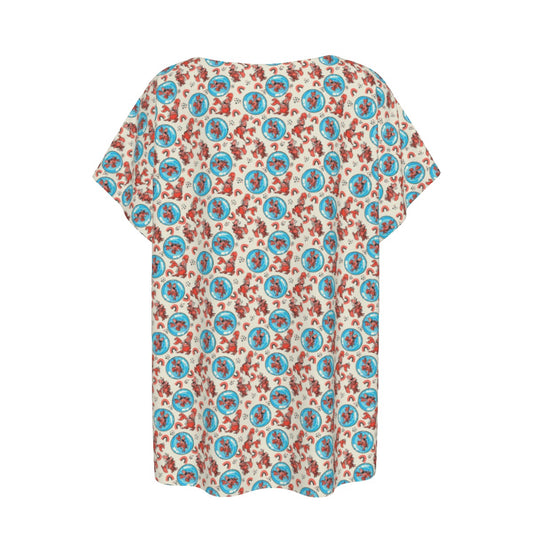 Joyful Crab by the Sea - Women’s Relaxed Fit Scoop Tee