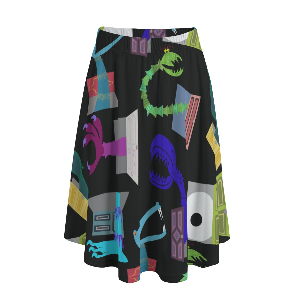 Monsters in Closets - Women’s Pocket Midi Skirt