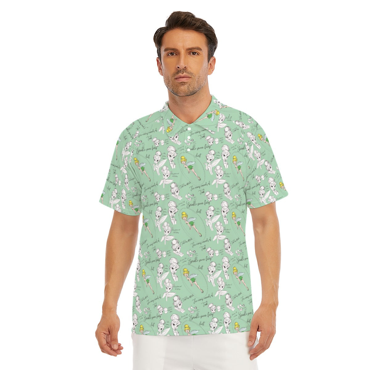 Drawing Pixie Fairy - Men's Polo Shirt