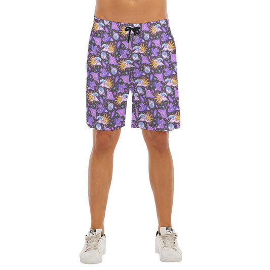 Mystical Manta Rays - Men’s Pocket Beach Shorts