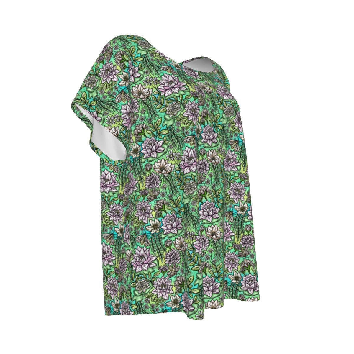Fairytale Florals – Bayou Blooms - Women’s Relaxed Fit Scoop Tee