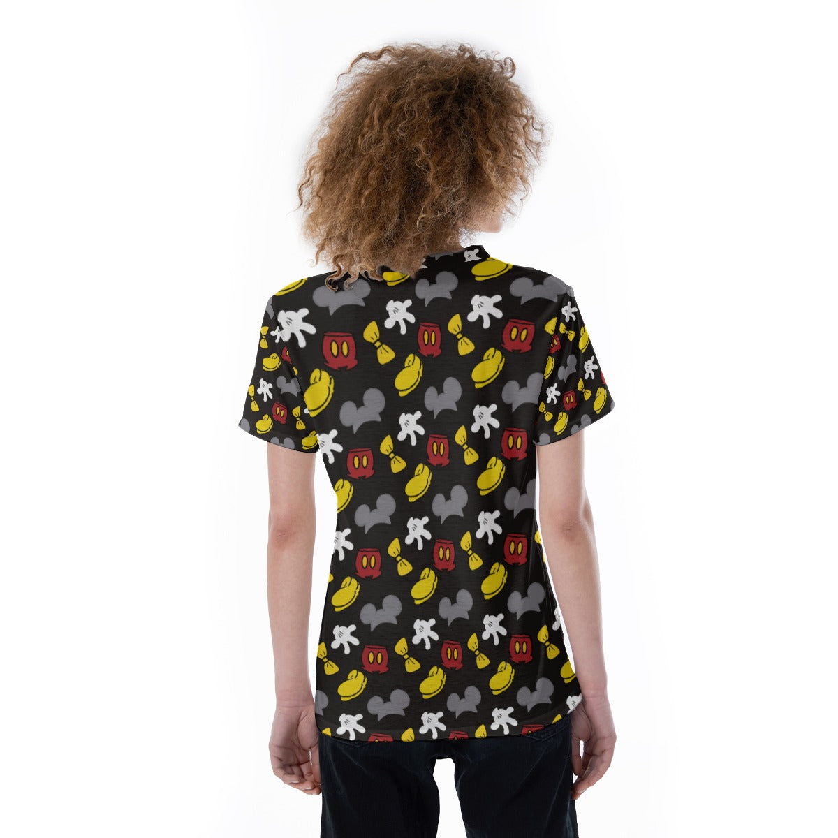 Classic Mouse Style - Women's Short Sleeve V-Neck T-Shirt