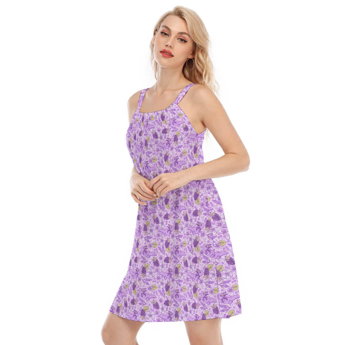 Fruitimals - Blackberry Axolotls - Women’s Adjustable Sundress