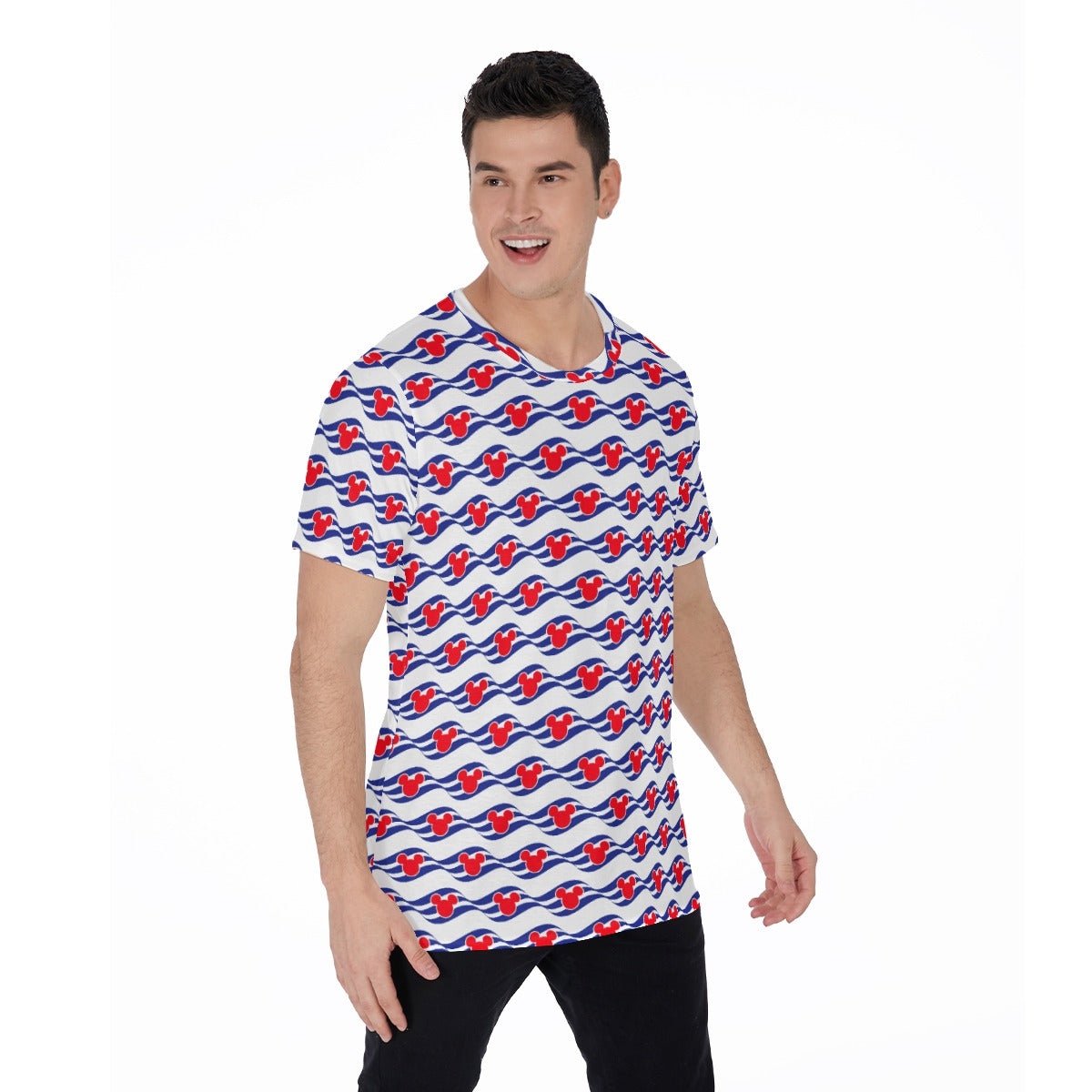 Nautical Cruise Logo Print - Men's Short Sleeve T-Shirt