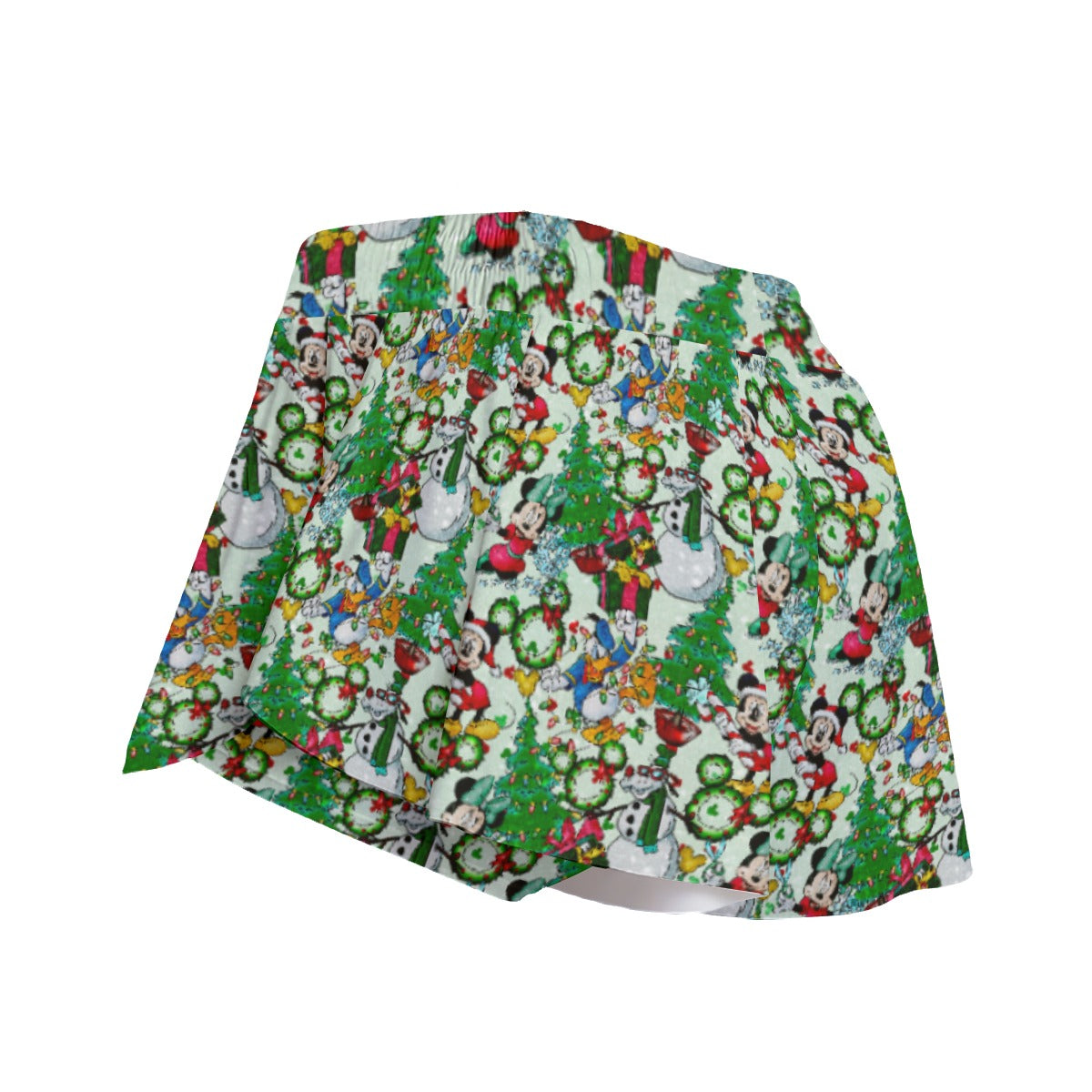 Mickey & Friends Christmas Decorations - Women's Flowy Pocket Shorts