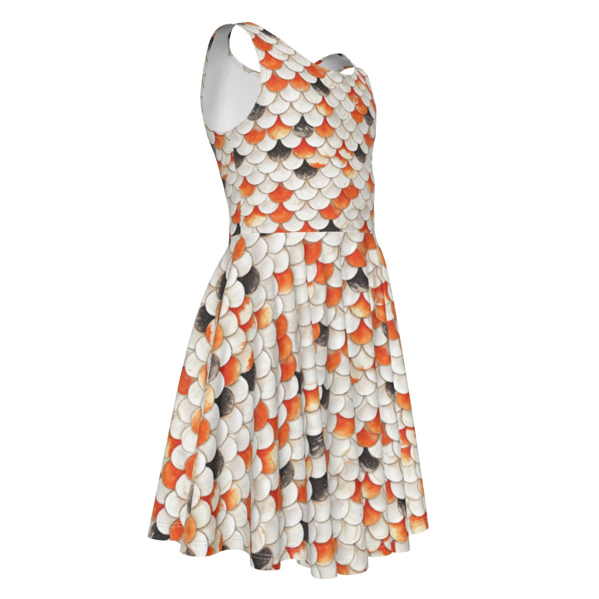 Animal Print - Koi Fish - Kid's Sleeveless Skater Dress
