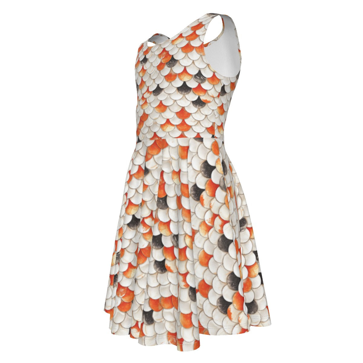 Animal Print - Koi Fish - Kid's Sleeveless Skater Dress