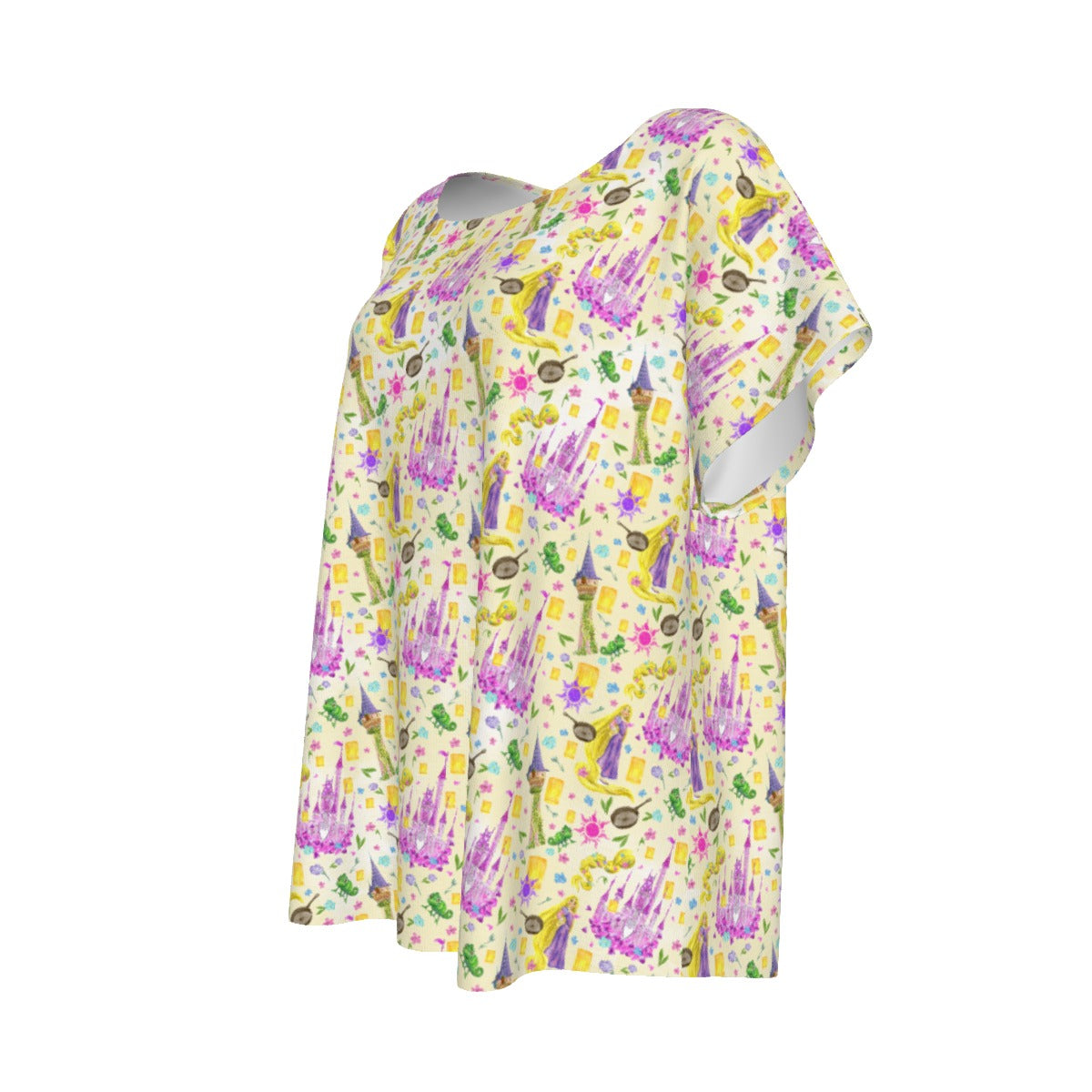 Watercolor Golden Hair Kingdom - Women’s Relaxed Fit Scoop Tee