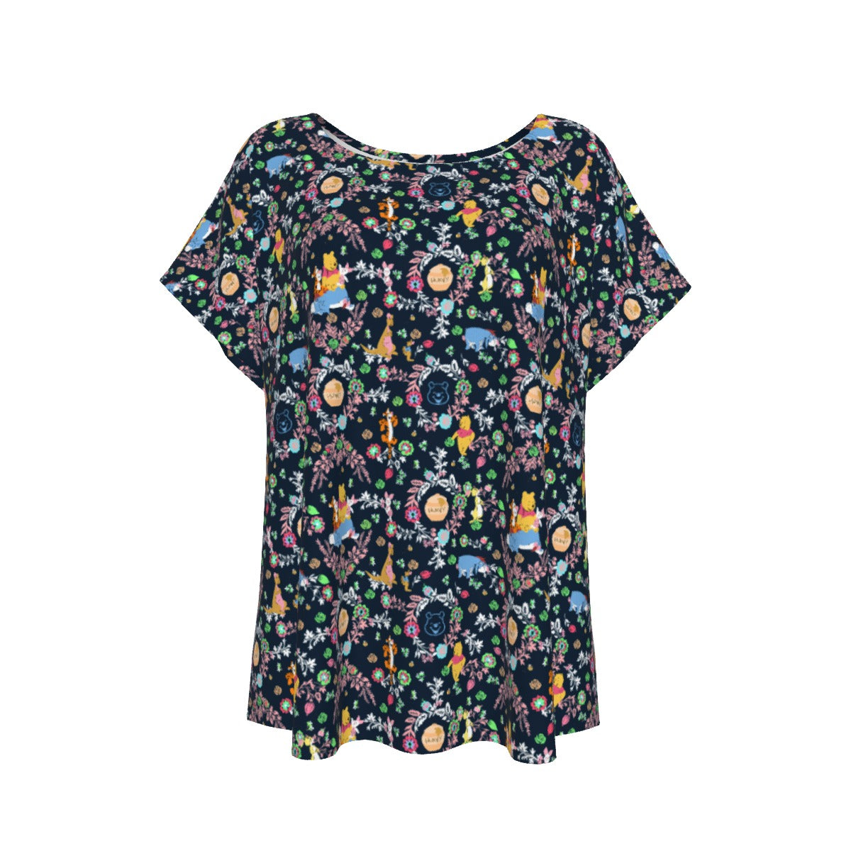 Garden Whimsy - Hundred Acre Blooms - Women’s Relaxed Fit Scoop Tee