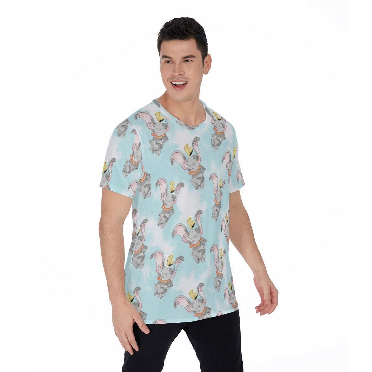 Sketch of Flying Elephant - Men's Short Sleeve T-Shirt