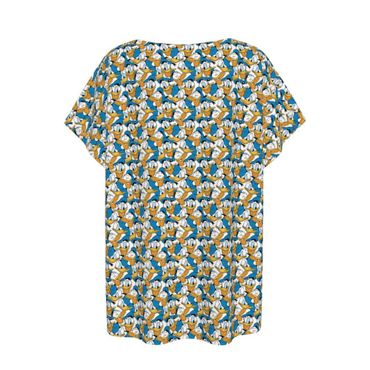 Many Faces of Feisty Duck - Women’s Relaxed Fit Scoop Tee