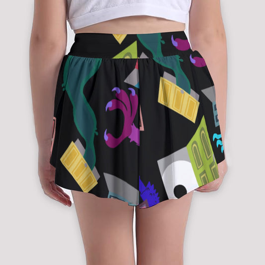 Monsters in Closets - Girls’ Flowy Pocket Shorts