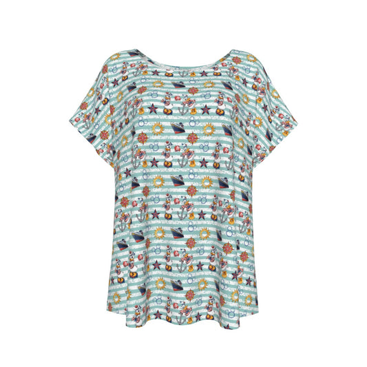 Sailor Duo on Deckaisy - Women’s Relaxed Fit Scoop Tee