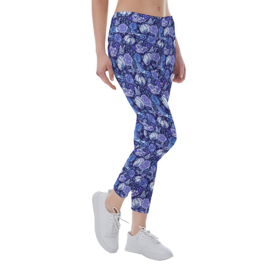 Fairytale Florals – Royal Ball - Women's Yoga Leggings