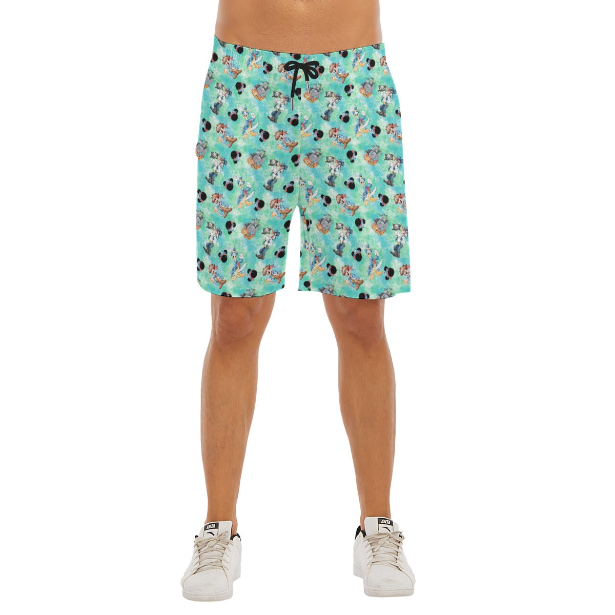 Pirate Crew Watercolor Adventure - Men’s Pocket Beach Shorts