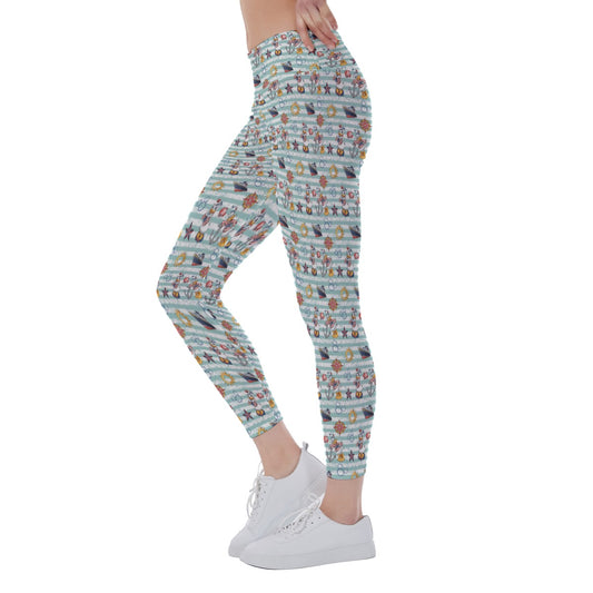 Sailor Duo on Deckaisy - Women's Yoga Leggings