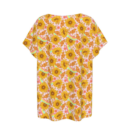 Sunflower Dreams - Women’s Relaxed Fit Scoop Tee
