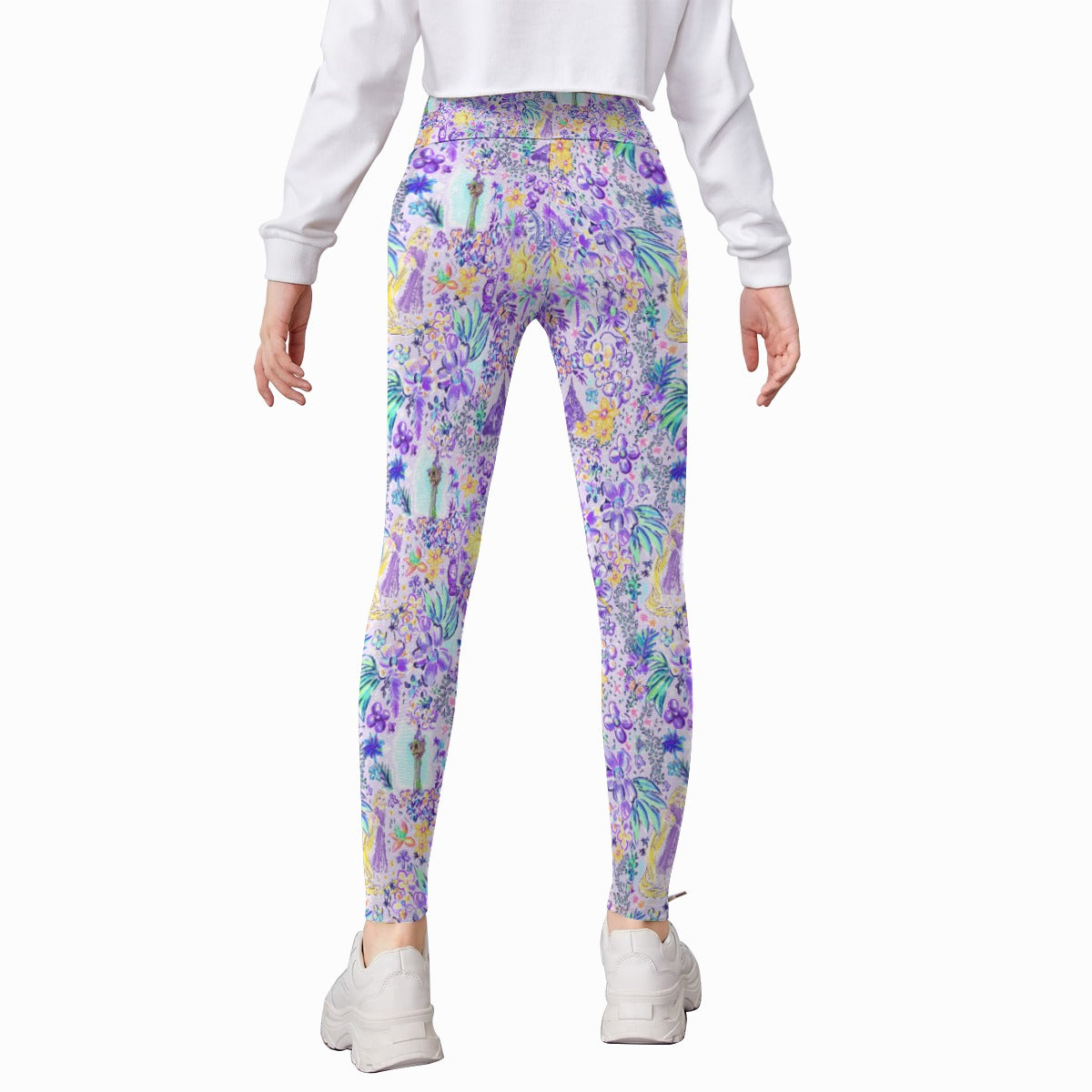 Bright Tropical Princess - Tower Light Festival - Kid's Leggings