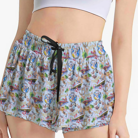 Treasure Voyage Cruise - Women's Flowy Pocket Shorts