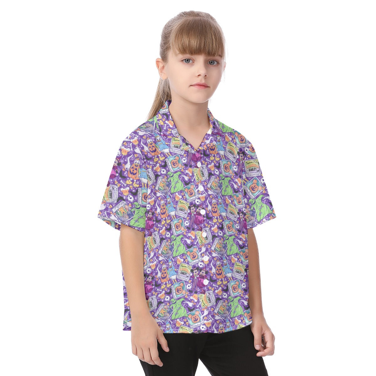 Not So Scary Halloween Party - Kid's Hawaiian Button Up Shirt