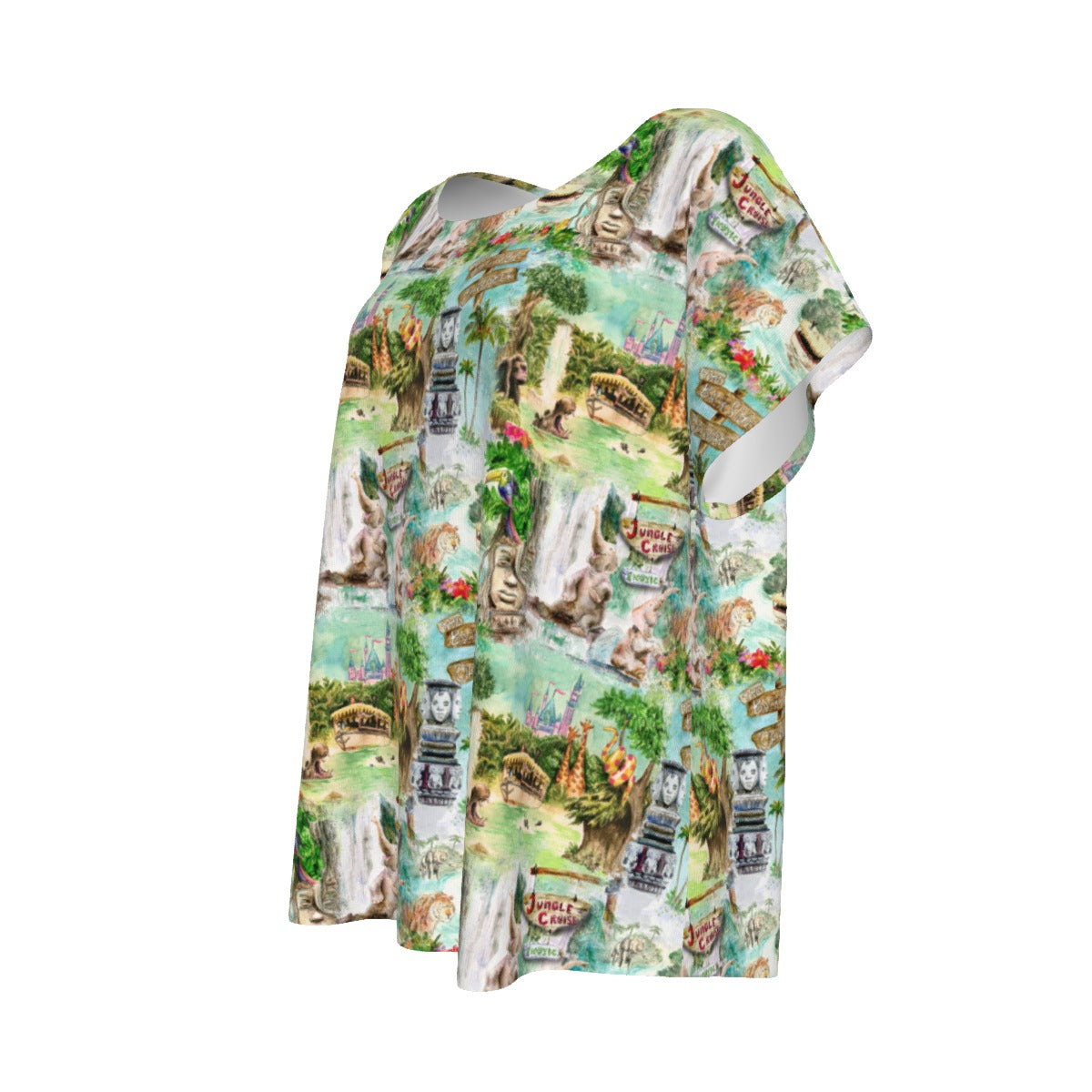 Jungle River Cruise - Women’s Relaxed Fit Scoop Tee