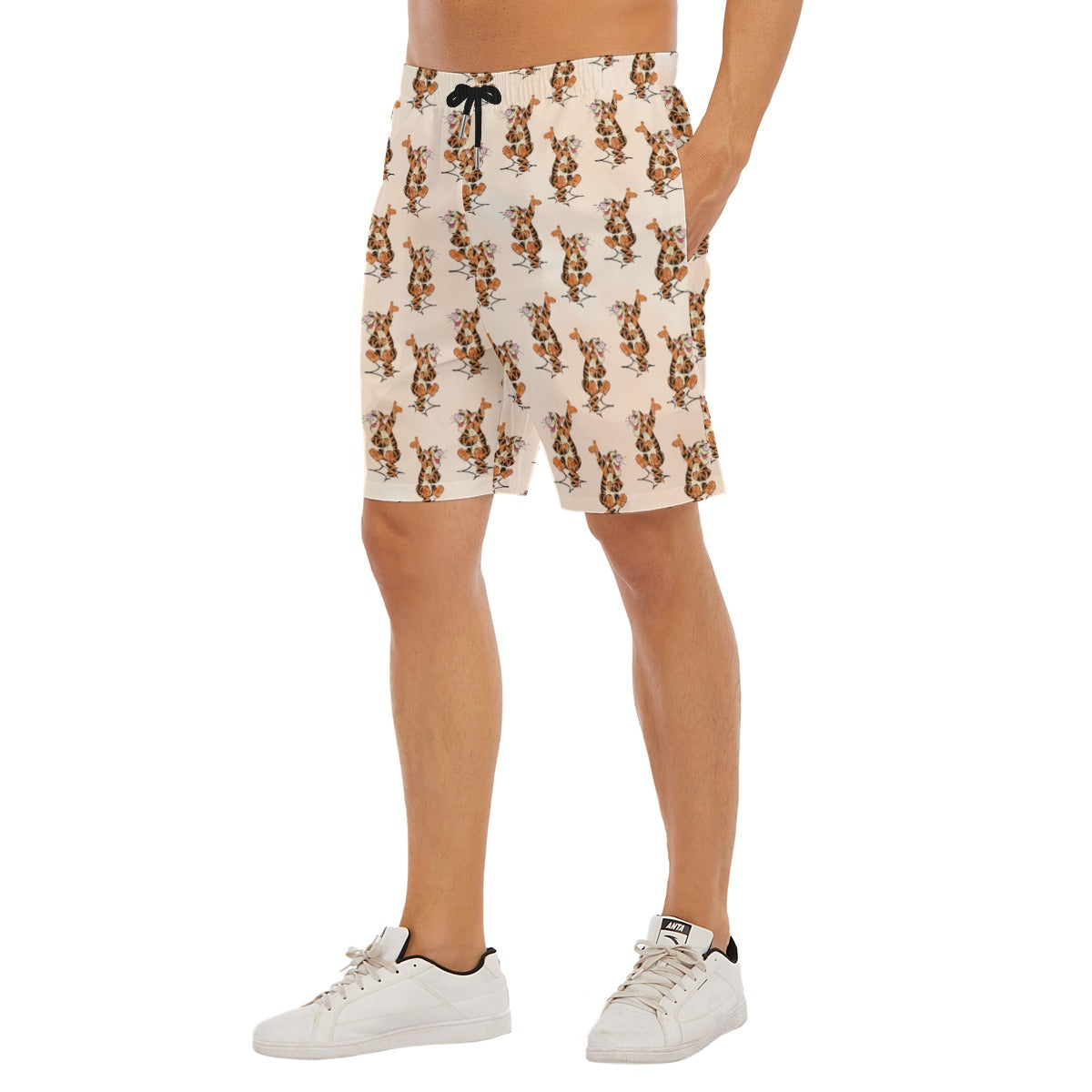 Sketched Bouncing Buddy - Men’s Pocket Beach Shorts