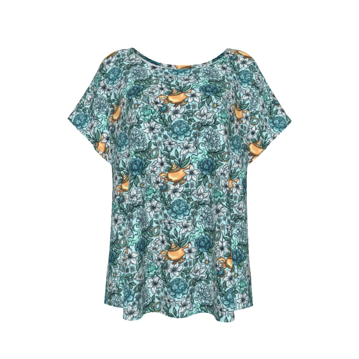 Fairytale Florals - Arabian Princess - Women’s Relaxed Fit Scoop Tee