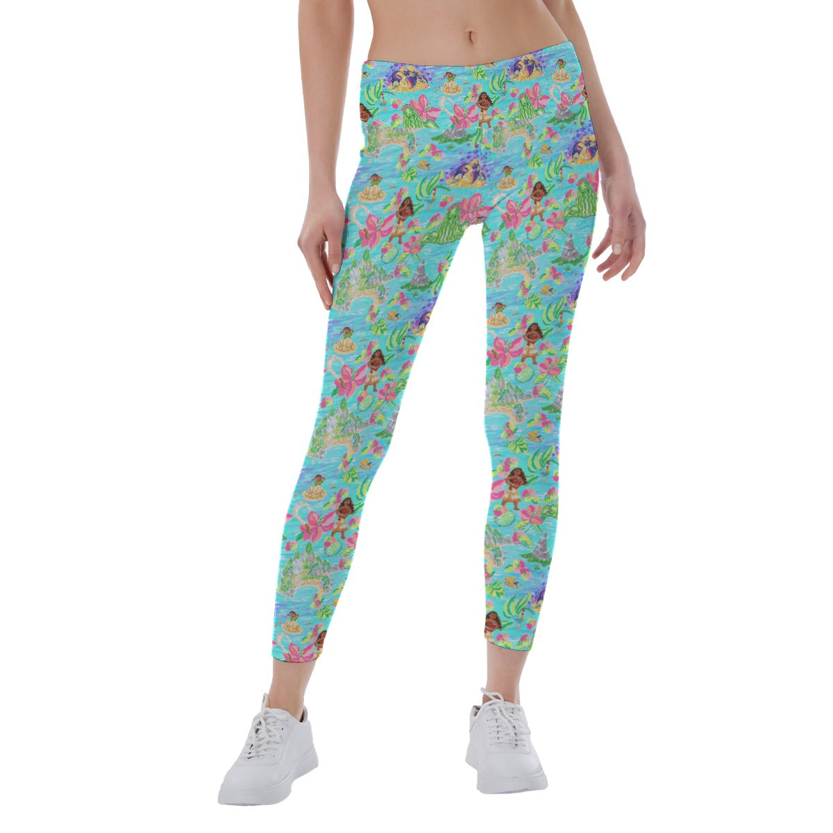 Tropical Island Paradise - Women's Yoga Leggings