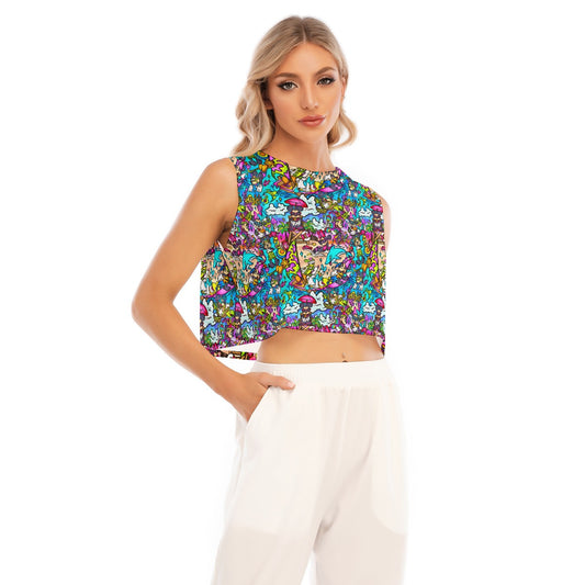 Island Beach Bash - Women’s Sleeveless Cropped Tee