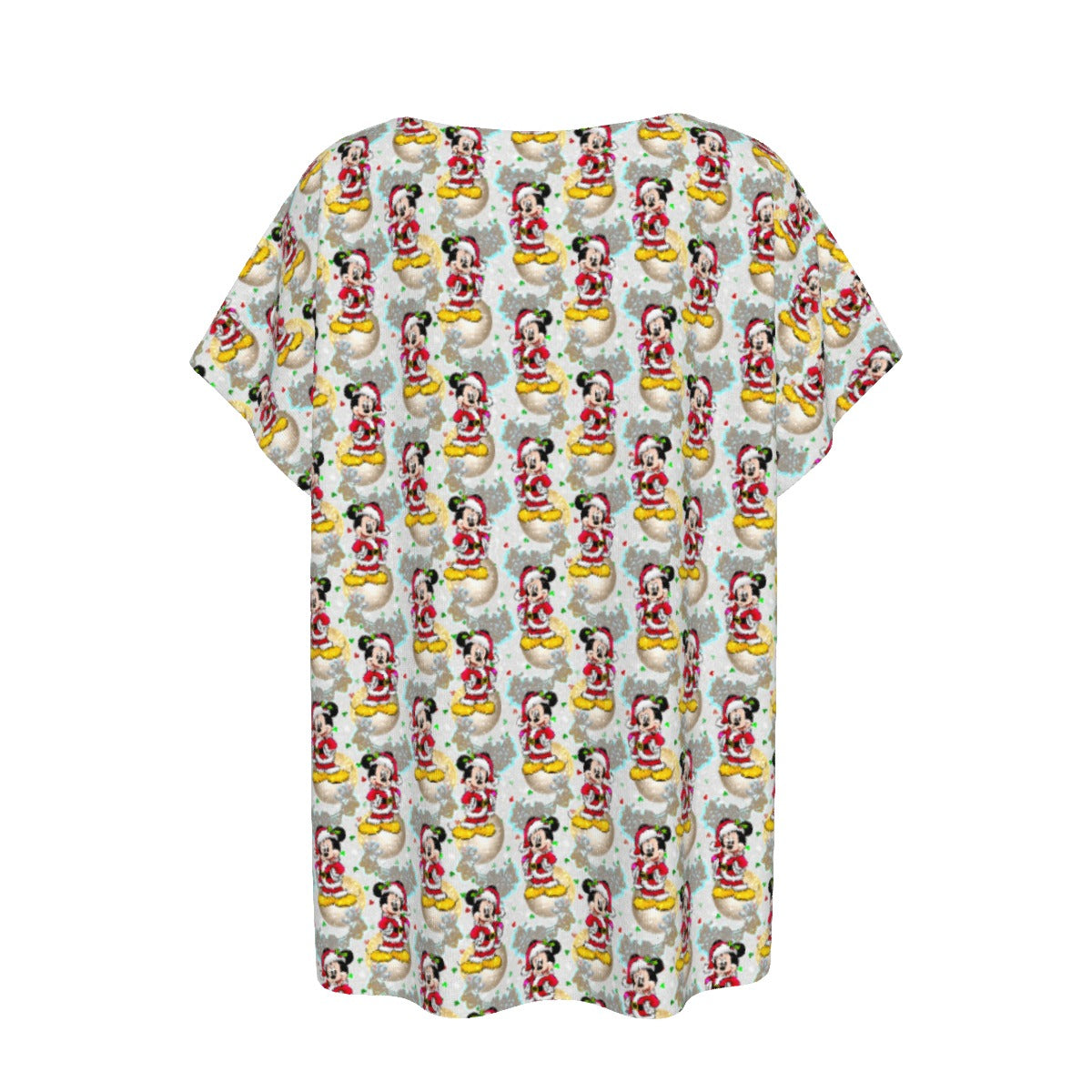 Santa Mouse Celebration - Women’s Relaxed Fit Scoop Tee