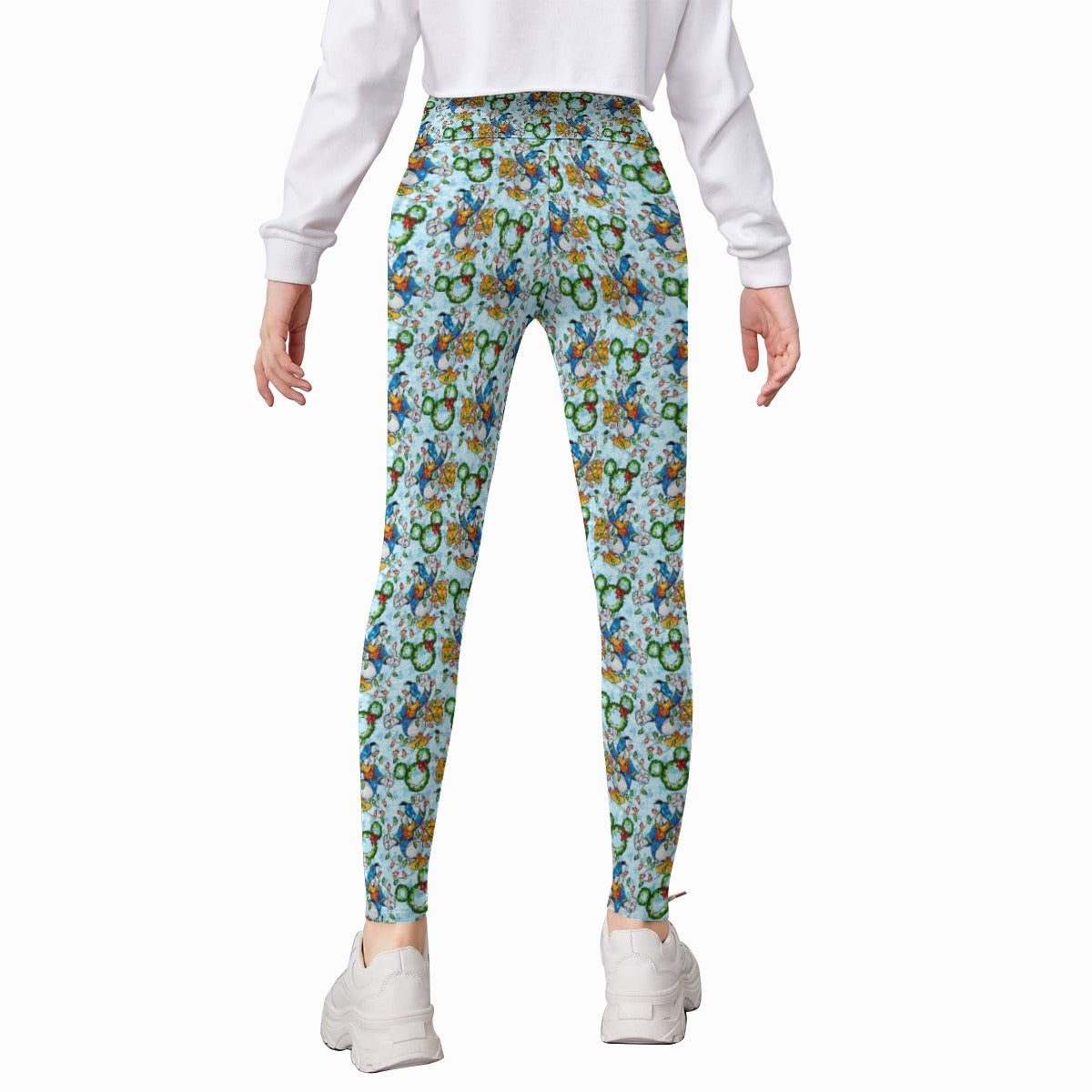 Duck’s Holiday Lights Tangle - Kid's Leggings