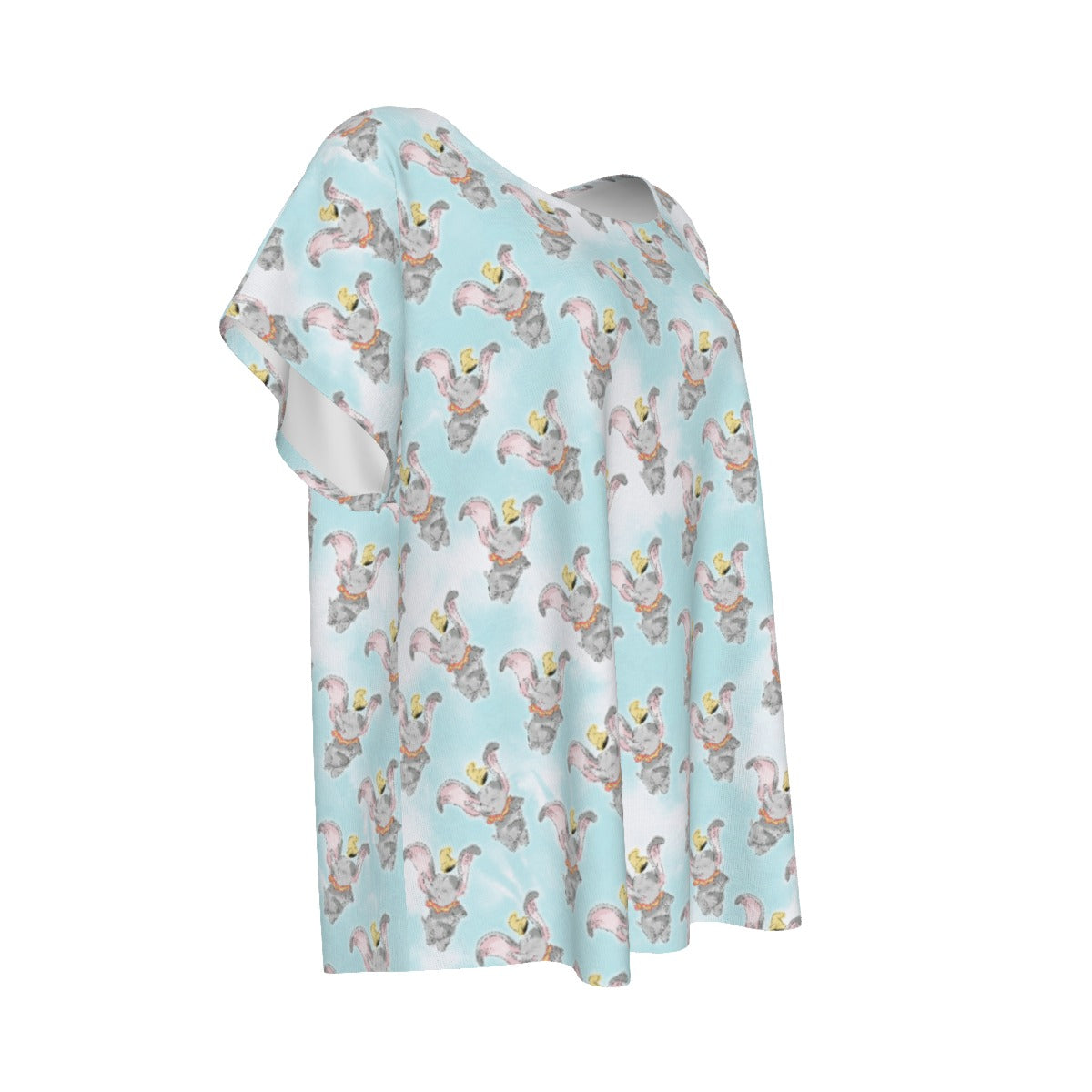 Sketch of Flying Elephant - Women’s Relaxed Fit Scoop Tee