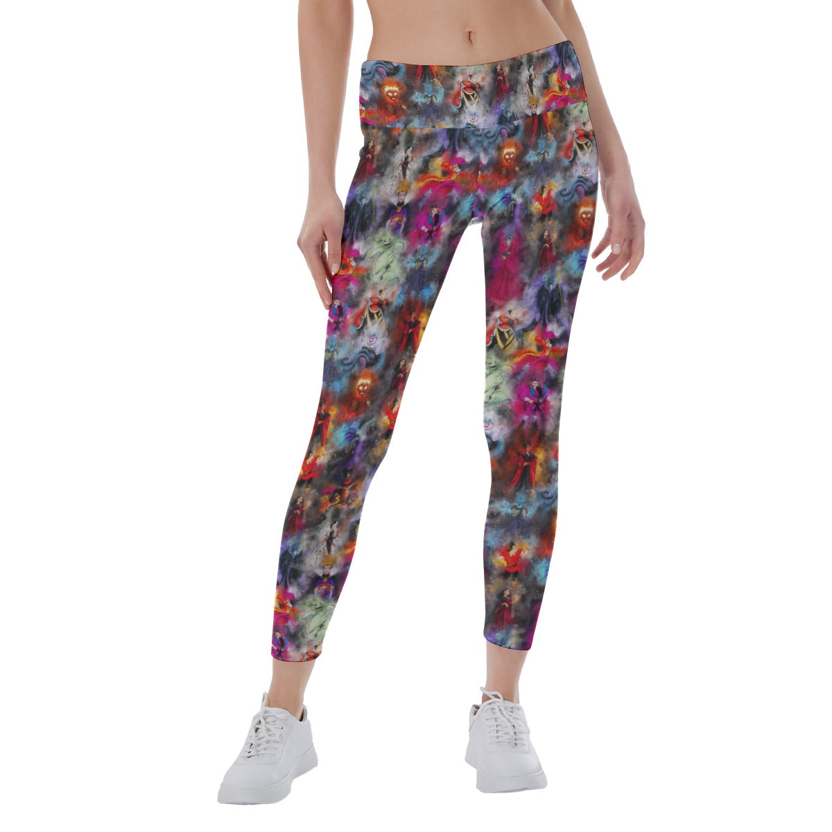 Watercolor Wicked Villains - Women's Yoga Leggings